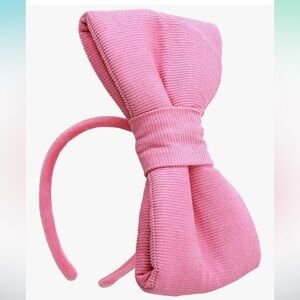 Disney Bo Peep Large Bow Headband - Pink Corduroy Bow on Velour Covered Headband